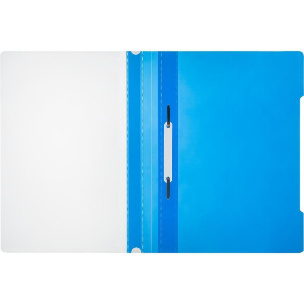 Скоросшиватель пластиковый Attache А4 до 100 листов синий (толщина  обложки 0.12/0.16 мм, 10 штук в упаковке)