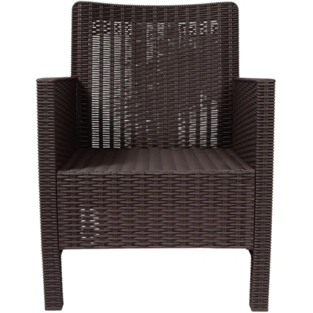 Кресло TDT коричневое (пластик)