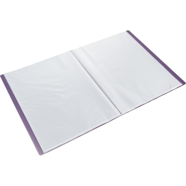 Папка файловая на 40 файлов Attache Metallics А4 15 мм сиреневая  (толщина обложки 0.8 мм)