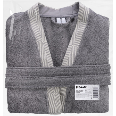 Халат махровый Комус Delray 50-52 (L-XL) антрацит