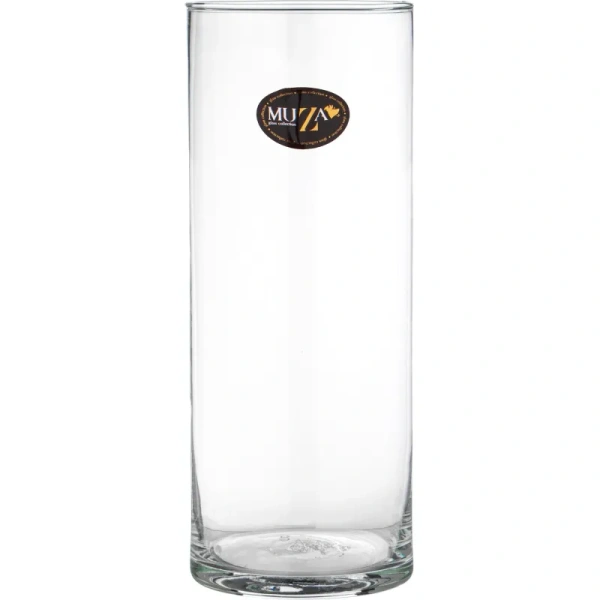 Ваза для цветов Muza Cylinder прозрачная (высота 30 см)