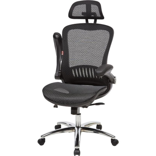 Кресло для руководителя Easy Chair  552 TTW черное (сетка, металл)