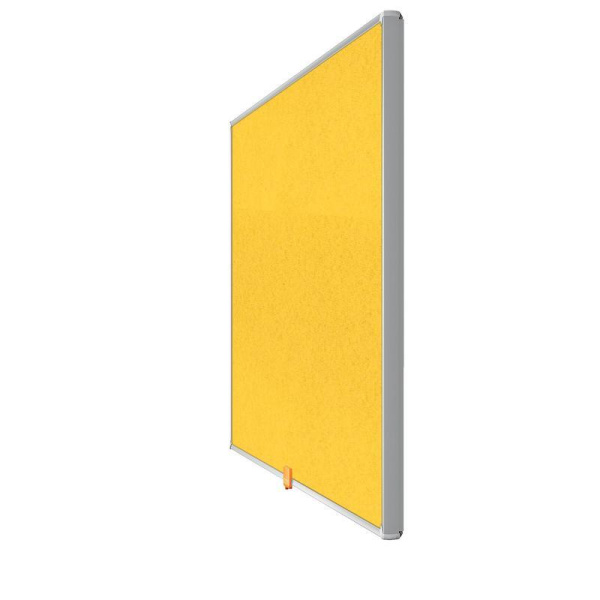 Доска текстильная Nobo 71х40 см цвет покрытия желтый алюминиевая рама