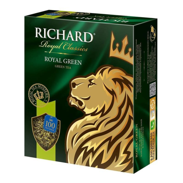 Чай Richard Royal Green зеленый 100 пакетиков