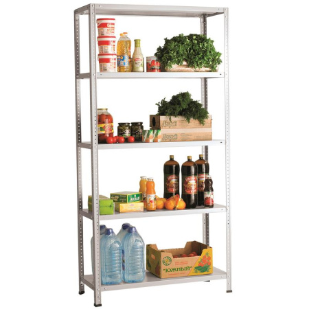 Стеллаж металлический Практик MS (5 полок, 1000х400х2000 мм)