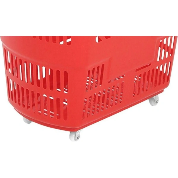 Корзина-тележка Комус Мебель B35C.ECO.RD.BL пластик красный/чёрный