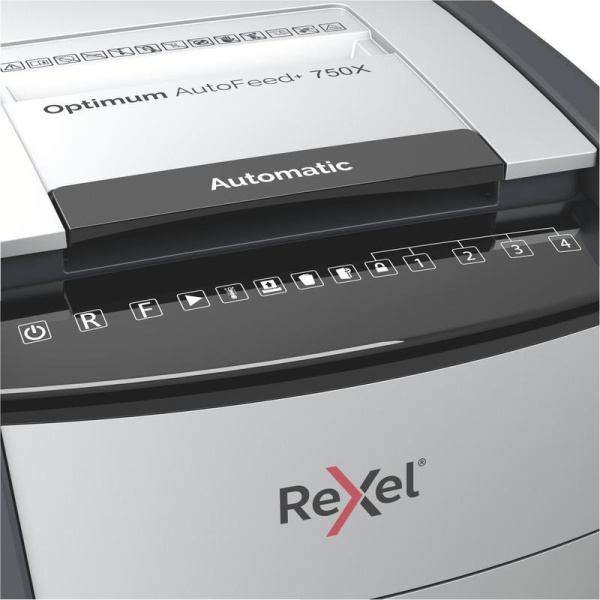 Уничтожитель документов Rexel Optimum AutoFeed+ 750X 4-й уровень  секретности объем корзины 140 л