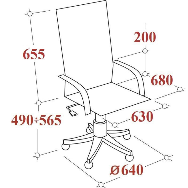 Кресло для руководителя Easy Chair 586 TPU черное (искусственная кожа, металл)