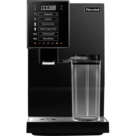 Кофемашина с капучинатором Rondell RDE-1118 чёрная