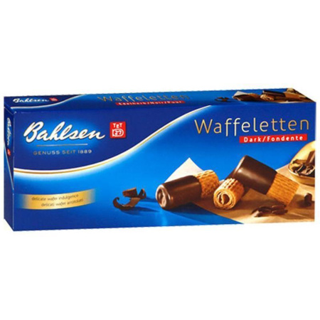 Вафельные трубочки Bahlsen Waffelettem Dark 100 г Вафельные трубочки Bahlsen Waffelettem Dark 100 г