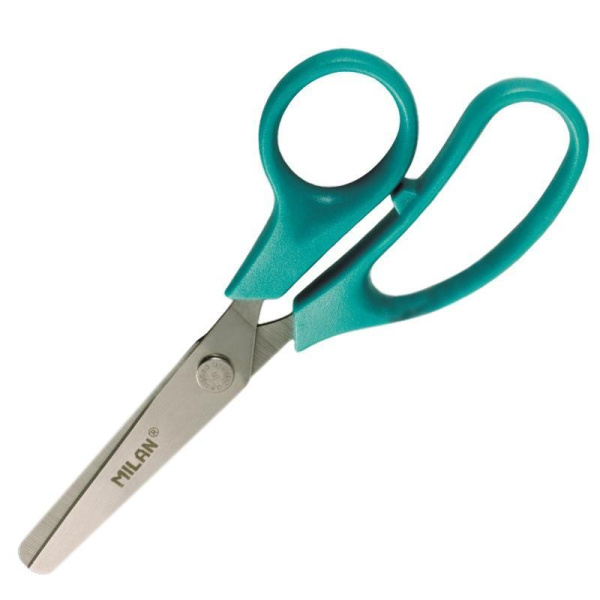 Ножницы детские Milan Basic зеленые (133 мм, универсальные)