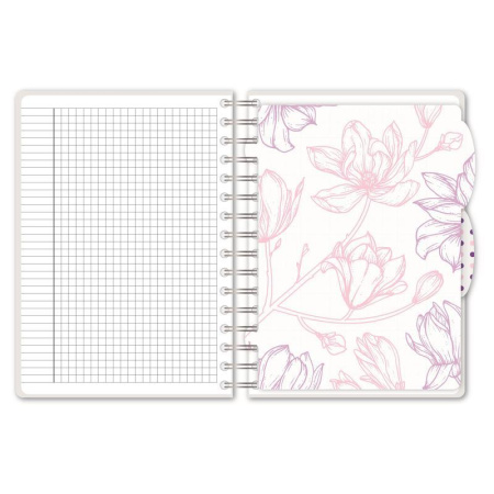 Бизнес-тетрадь Attache Selection Flower Dreams I Choose A5 разноцветная 140 листов в клетку на спирали (170x205 мм)
