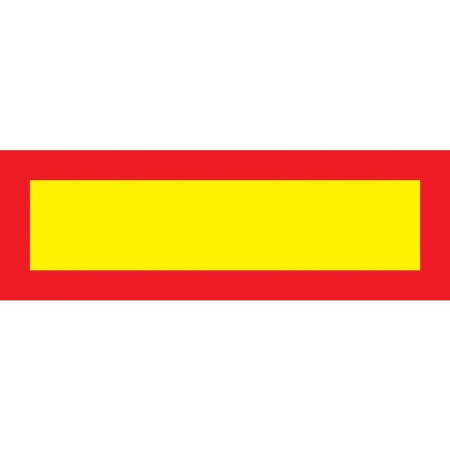 Знак безопасности Длинномер (200x600 мм, световозвращающая пленка ПВХ)