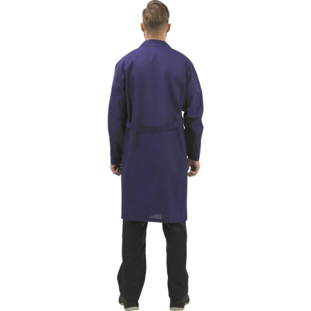 Халат рабочий мужской у02-ХЛ синий (размер 68-70, рост 170-176)