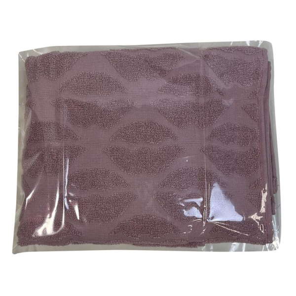 Полотенце махровое Kiss 50x80 см 450 г/кв.м фиолетовое