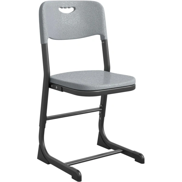 Стул ученический Комус Мебель серый /антрацит регулируемый рост 5-7
