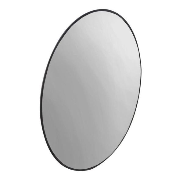 Зеркало круглое противокражное обзорное 610 мм с черным квитом внутреннее