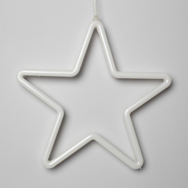 Фигура светодиодная Звезда теплый белый свет (28x2x28 см)