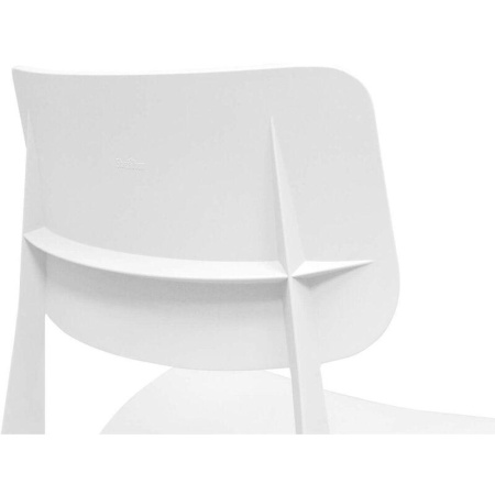Стул для столовых SHT-S110-P белый (пластик)