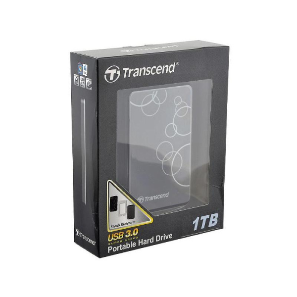 Внешний жесткий диск Transcend 25A3K 1 Tb (TS1TSJ25A3K)