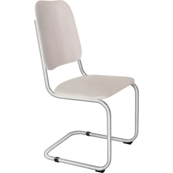 Стул медицинский на полозьях слоновая кость (искусственная кожа, сталь)