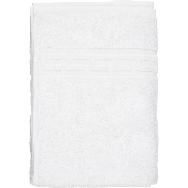 Полотенце махровое Luscan 70х130 см 380 г/кв.м белое 10 штук в упаковке