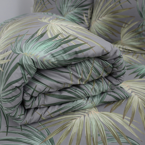 Постельное белье Для Snoff Пальма (2-спальное с европростыней, сатин)