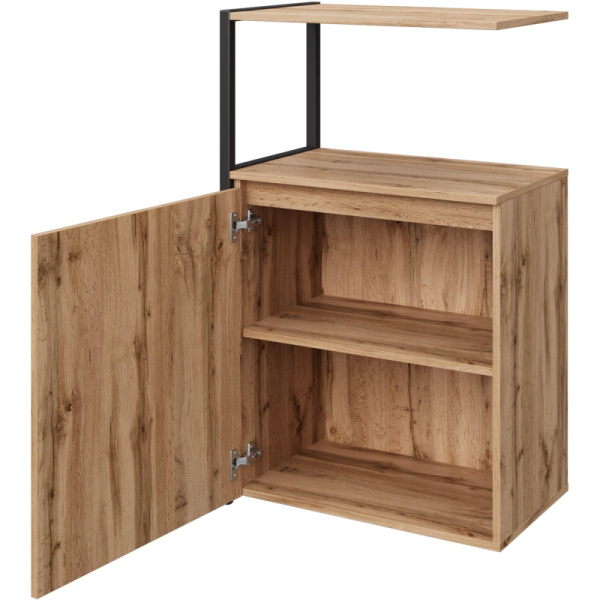 Полустеллаж для документов Easy to lead K-Loft 241H023 дуб  натуральный/чёрный 645х400х1068 мм