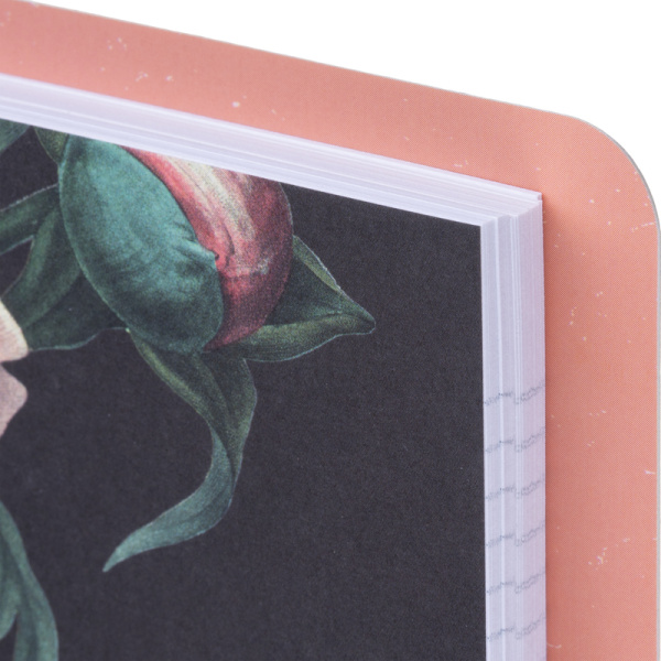 Тетрадь общая Be Smart Flora А5 120 листов в клетку на кольцах (обложка  с рисунком букет, с перфорацией, матовая ламинация, тиснение фольгой)