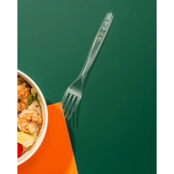 Вилка одноразовая Комус Бюджет прозрачная 180 мм 50 штук в упаковке Вилка одноразовая Комус Бюджет прозрачная 180 мм 50 штук в упаковке