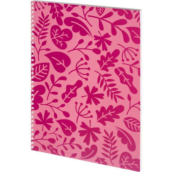 Тетрадь общая Attache А4 60 листов в клетку на гребене (обложка красная,  ВД-лак, 40 штук в упаковке)