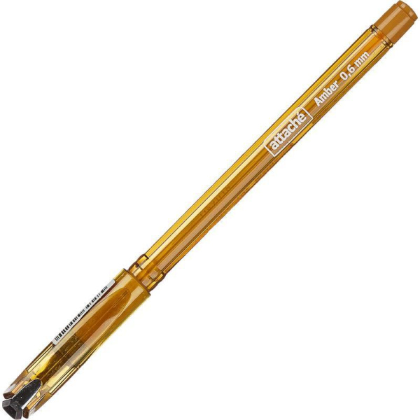 Ручка шариковая Attache Amber синяя (толщина линии 0.6 мм)