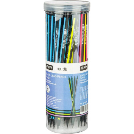 Карандаш чернографитный HB Attache Selection Flash заточенный  трехгранный
