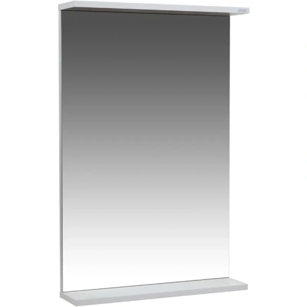 Зеркало Бора-бора 50 с полкой (белый, 500х765 мм)