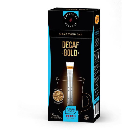 Кофе порционный растворимый Teatone декофеинизированный 15 стиков по 2 г