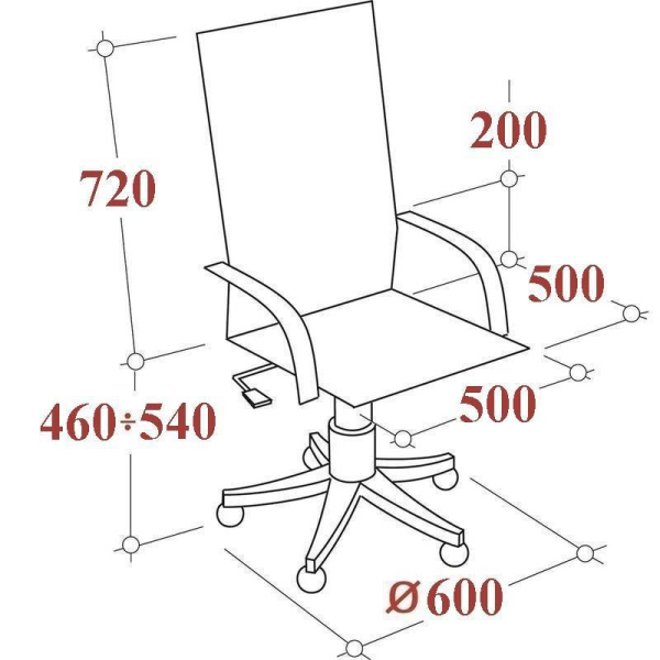 Кресло для руководителя Easy Chair 589 TC серое/черное (сетка/ткань, металл)