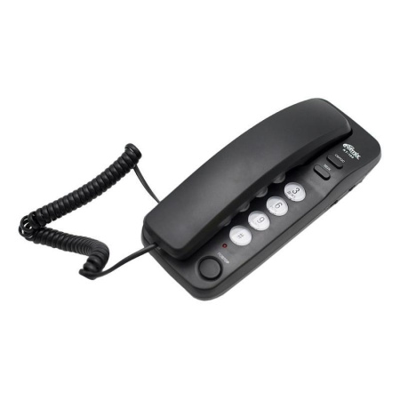 Телефон проводной Ritmix RT-100 черный