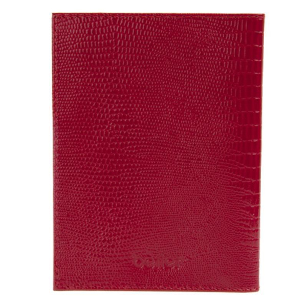 Обложка для паспорта Fabula Reptile из натуральной кожи красного цвета (O.1.КК)