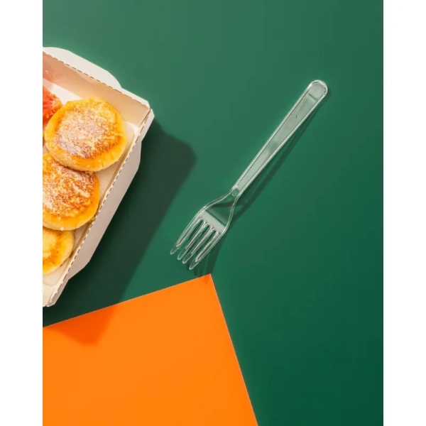 Вилка одноразовая Комус Эконом прозрачная 180 мм 50 штук в упаковке Вилка одноразовая Комус Эконом прозрачная 180 мм 50 штук в упаковке