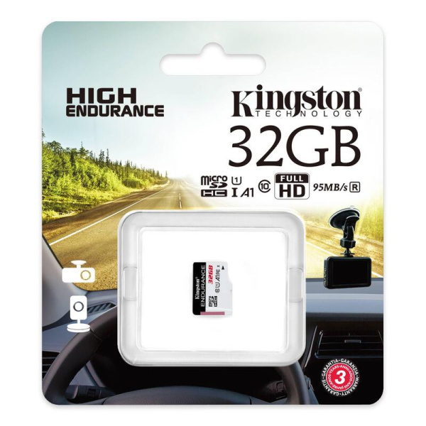 Карта памяти 32 ГБ microSDHC Kingston High Endurance SDCE/32GB Class 10  UHS-I U1 A1