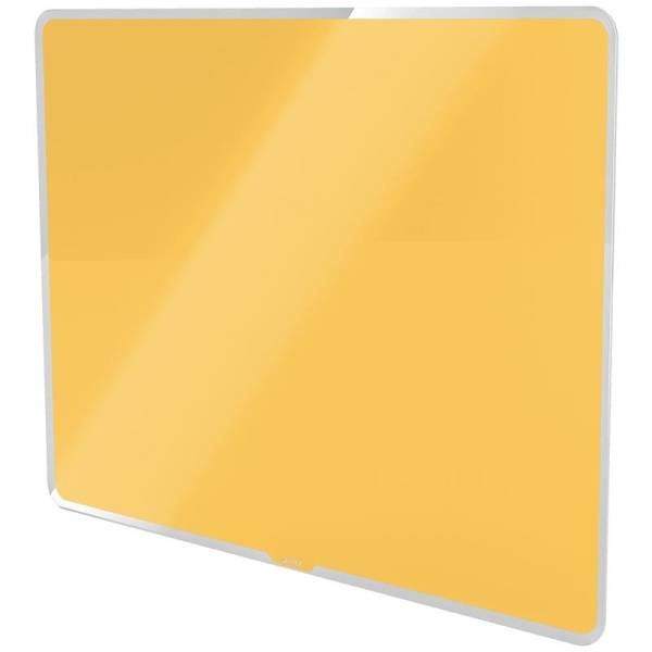 Доска стеклянная 40х60 см магнитно-маркерная Leitz Cosy желтая
