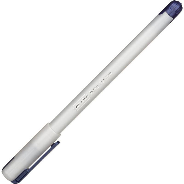 Ручка шариковая Attache Essay синяя (белый корпус, толщина линии 0.5 мм)