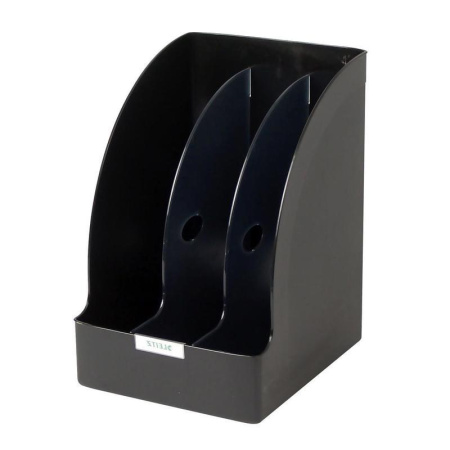 Вертикальный накопитель 3 отделения Leitz Plus Jumbo (70 мм, черный)