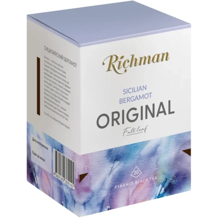 Чай чёрный Richman Sicilian Bergamot 20 пирамидок