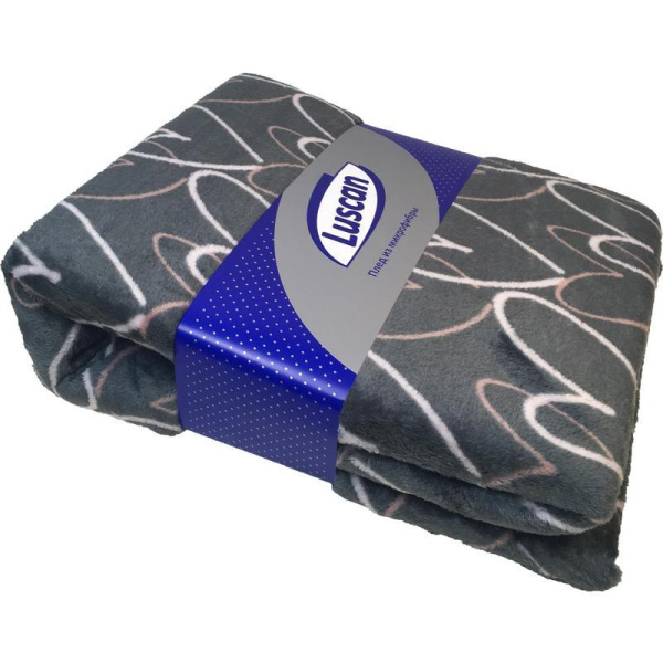Плед Luscan Corazon микрофибра 150x200 см серый