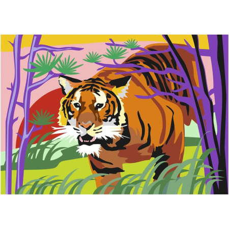 Картина по номерам Lori Гордый тигр
