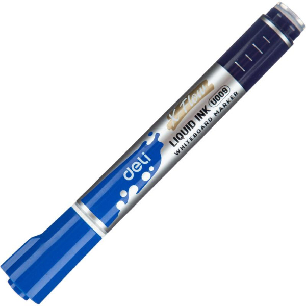 Маркер для белых досок Deli X-flow синий (толщина линии 2 мм) круглый  наконечник