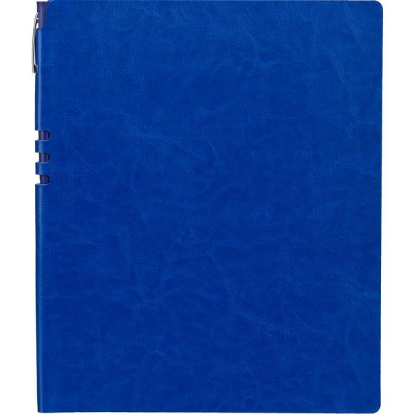 Бизнес-тетрадь Attache Light Book A4 96 листов ярко-синяя в клетку на сшивке (220x265 мм)