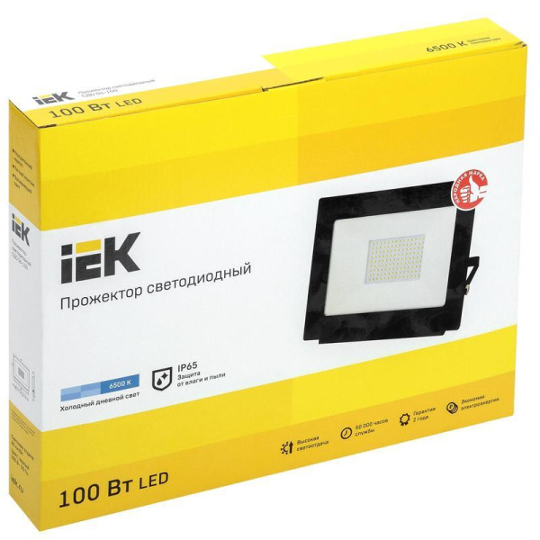 Прожектор светодиодный СДО 100 Вт 6500 К IP65 (LPDO601-100-65-K02)
