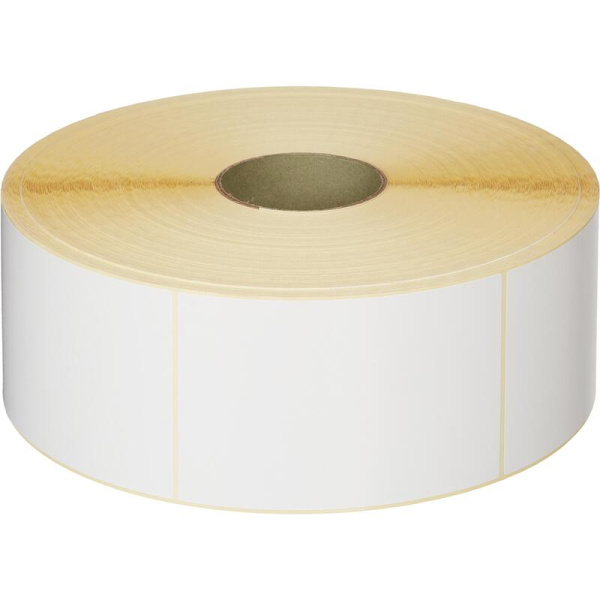 Термотрансферные этикетки 100х150 мм бумажные полуглянцевые (диаметр  втулки 76 мм, 2 рулона по 3000 этикеток)